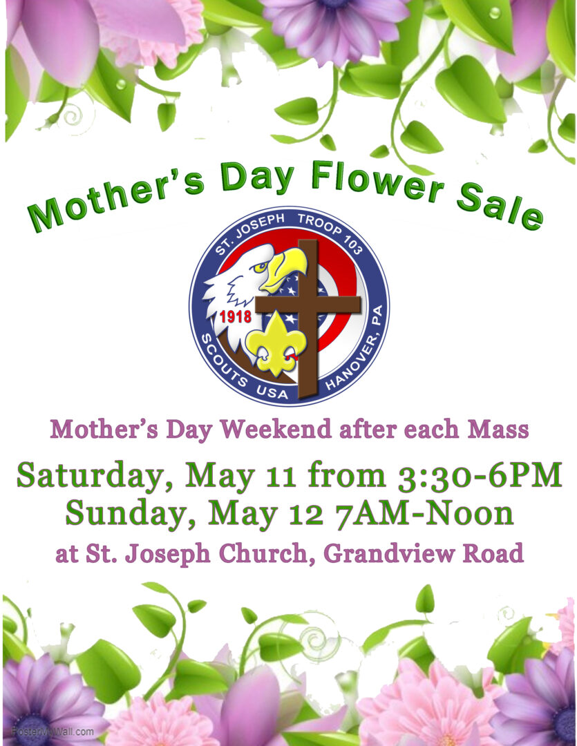Mother's Day Flower Sale May 11-12, 2024